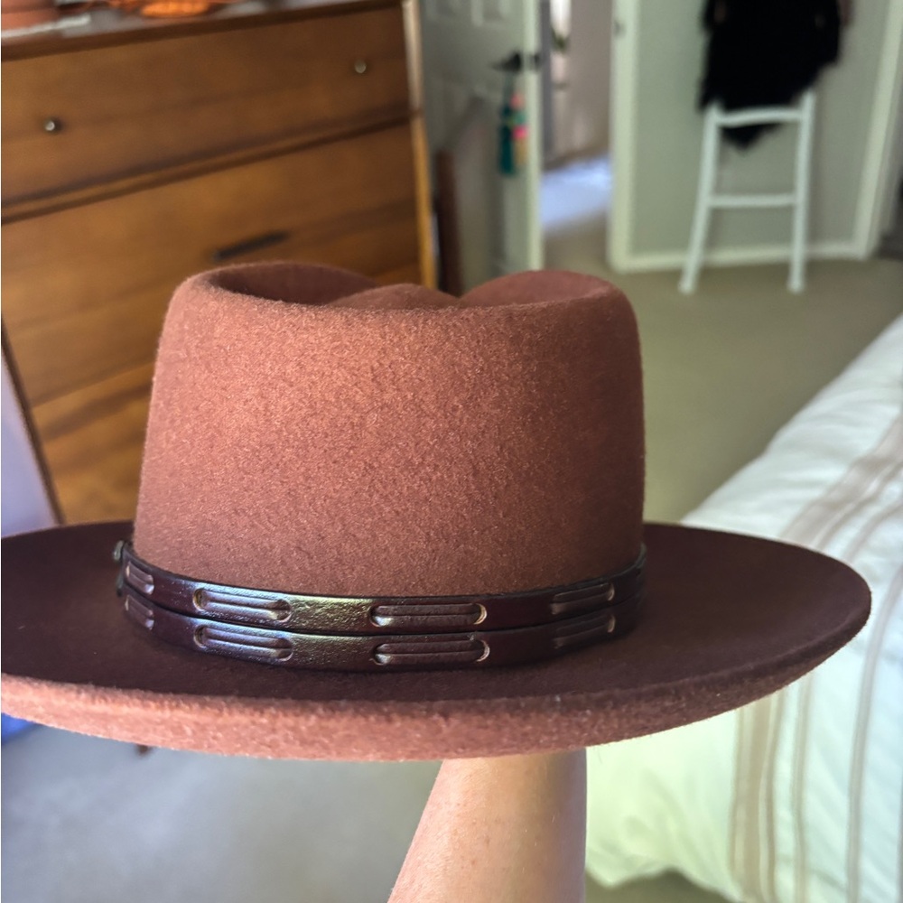 Goorin Bros ‘Yes We Can’ Brown Fedora Hat - Picture 3 of 13